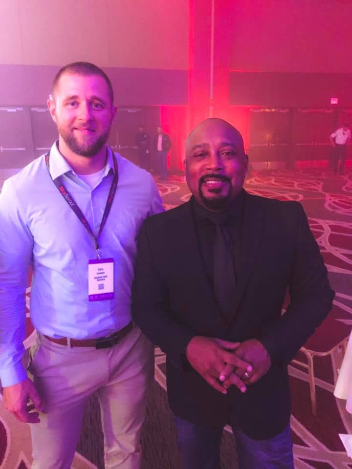 Chris Jurgens with Shark Tank investor Daymond John